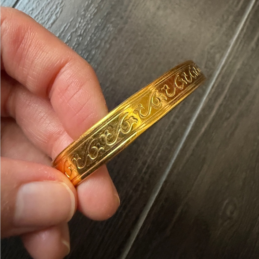 SABONA of London Juniper Gold 9mm Cuff Bracelet Sz 7” - Picture 4 of 11
